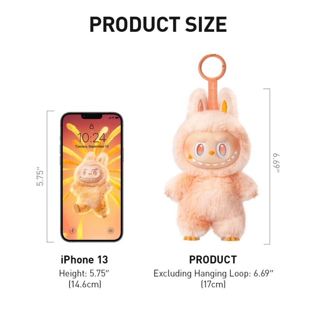 Pop Mart The Monsters Big Into Energy (BIE) Vinyl Face Plush Pendant - Love - Picture 8 of 9